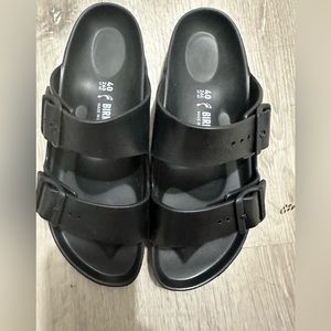 New Birkenstock Arizona Essentials EVA Sandals Women’s Black EUR 40 Sz L 9 M 7